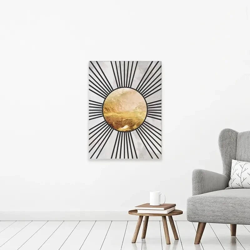 Boho Sun Black 1 Canvas Print Boho Sun Black 1 Canvas Print wall art product Sarah Manovski
