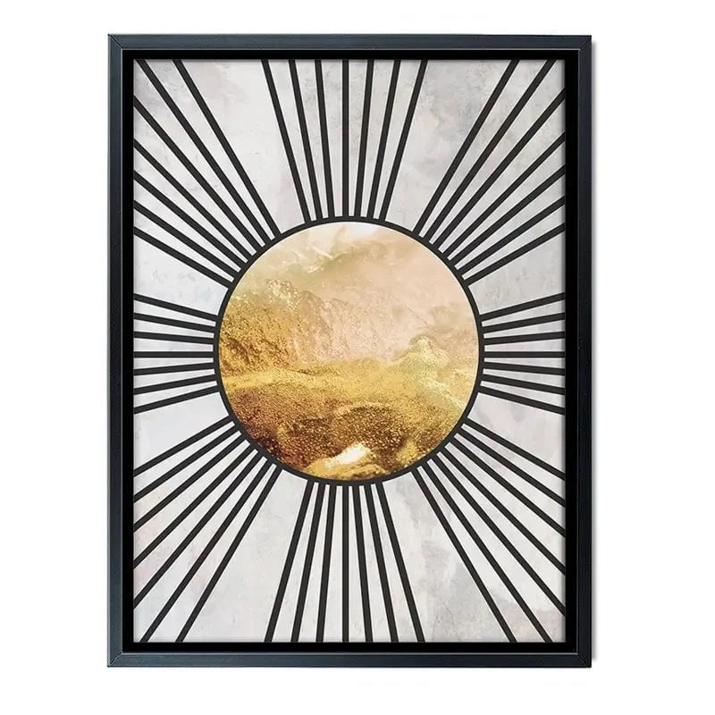 Boho Sun Black 1 Canvas Print Boho Sun Black 1 Canvas Print wall art product Sarah Manovski