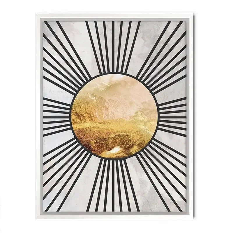 Boho Sun Black 1 Canvas Print Boho Sun Black 1 Canvas Print wall art product Sarah Manovski