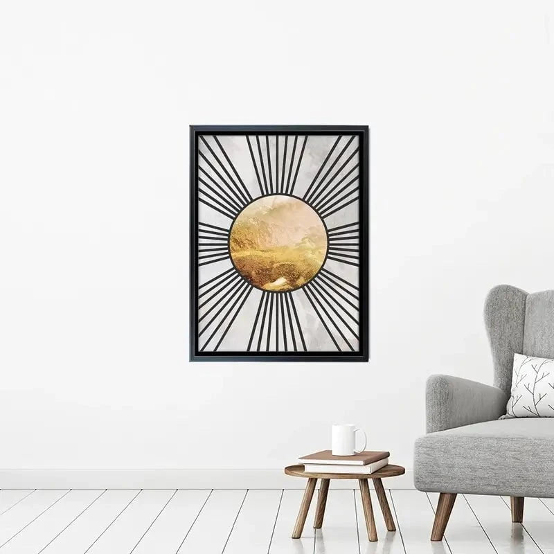 Boho Sun Black 1 Canvas Print Boho Sun Black 1 Canvas Print wall art product Sarah Manovski