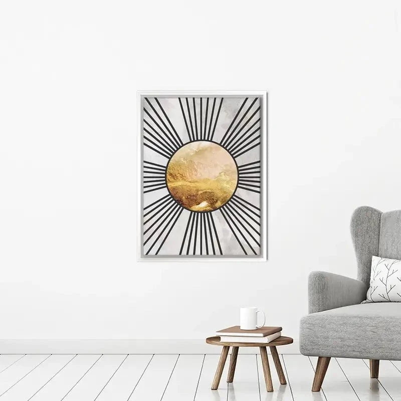 Boho Sun Black 1 Canvas Print Boho Sun Black 1 Canvas Print wall art product Sarah Manovski