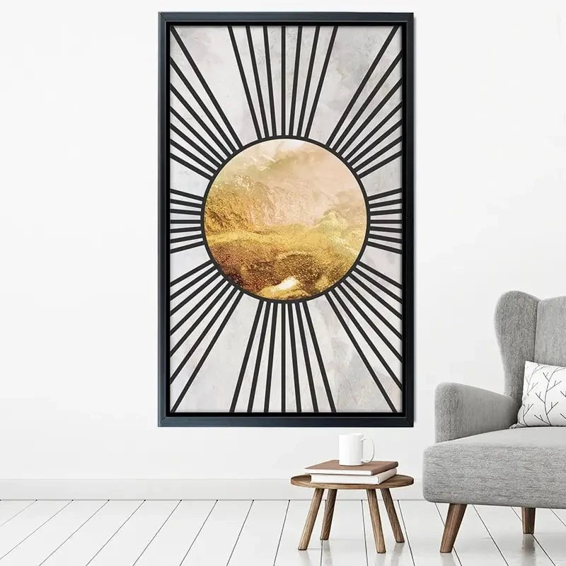 Boho Sun Black 1 Canvas Print Boho Sun Black 1 Canvas Print wall art product Sarah Manovski