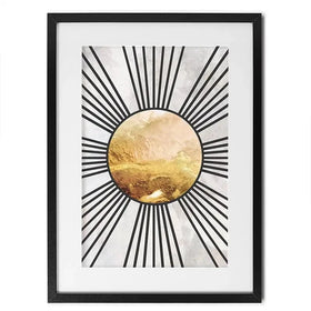 Boho Sun Black 1 Framed Art Print Boho Sun Black 1 Framed Art Print wall art product Sarah Manovski