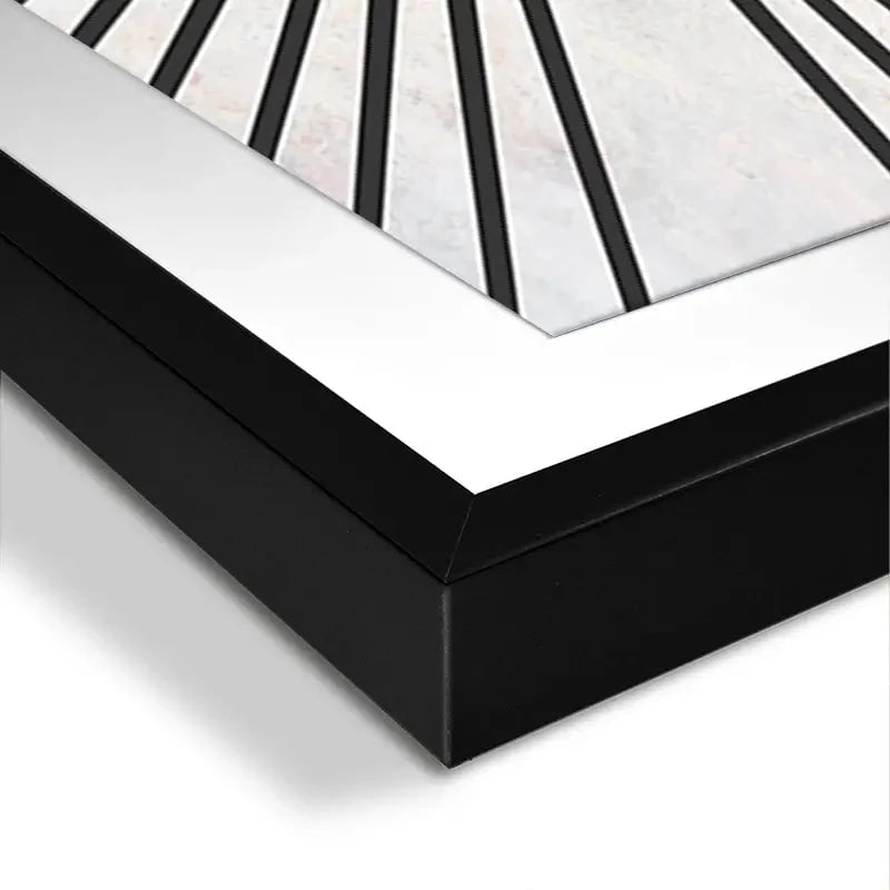 Boho Sun Black 1 Framed Art Print Boho Sun Black 1 Framed Art Print wall art product Sarah Manovski