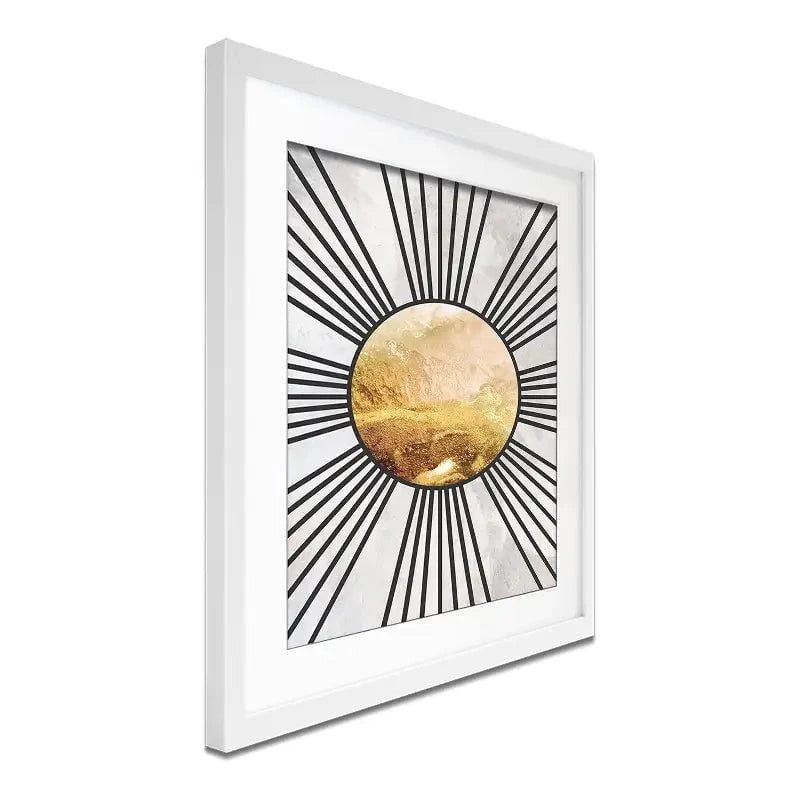 Boho Sun Black 1 Framed Art Print Boho Sun Black 1 Framed Art Print wall art product Sarah Manovski