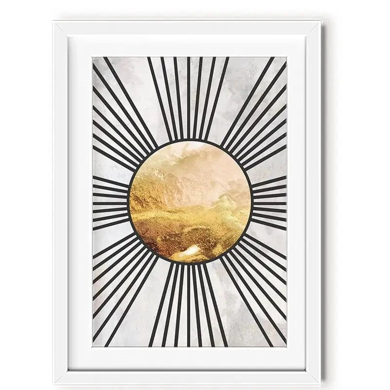 Boho Sun Black 1 Framed Art Print Boho Sun Black 1 Framed Art Print wall art product Sarah Manovski