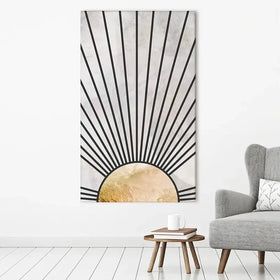 Boho Sun Black 2 Canvas Print Boho Sun Black 2 Canvas Print wall art product Sarah Manovski