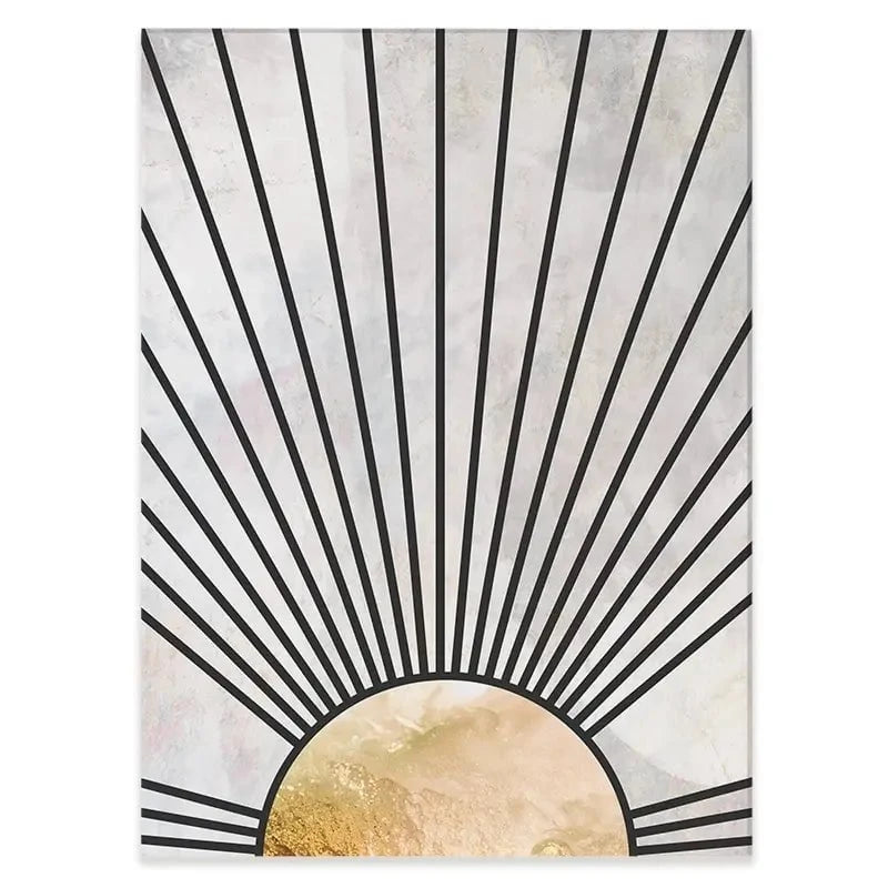Boho Sun Black 2 Canvas Print Boho Sun Black 2 Canvas Print wall art product Sarah Manovski