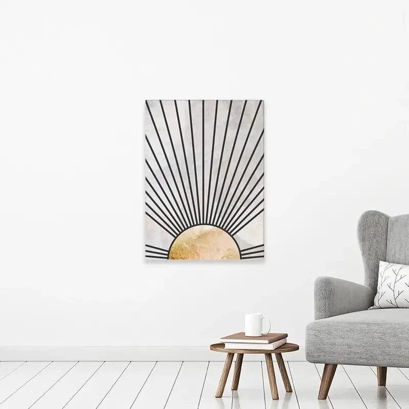 Boho Sun Black 2 Canvas Print Boho Sun Black 2 Canvas Print wall art product Sarah Manovski