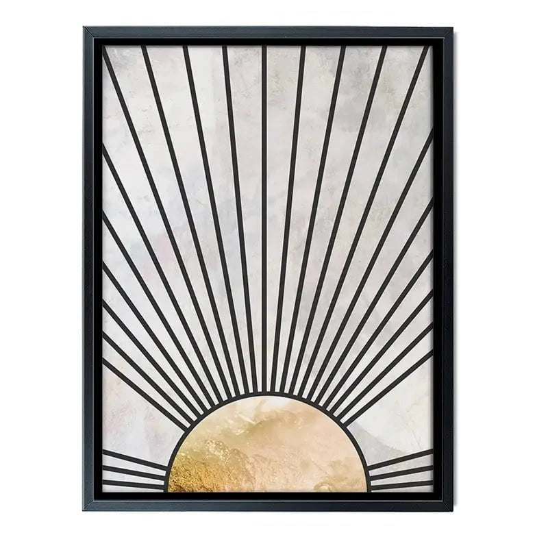 Boho Sun Black 2 Canvas Print Boho Sun Black 2 Canvas Print wall art product Sarah Manovski