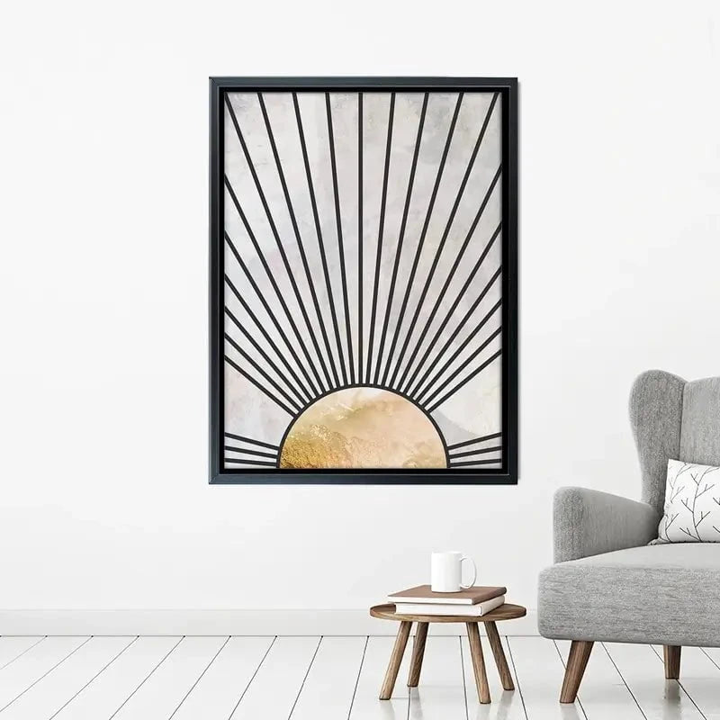 Boho Sun Black 2 Canvas Print Boho Sun Black 2 Canvas Print wall art product Sarah Manovski