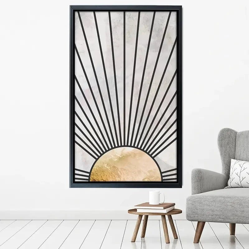 Boho Sun Black 2 Canvas Print Boho Sun Black 2 Canvas Print wall art product Sarah Manovski