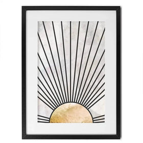 Boho Sun Black 2 Framed Art Print Boho Sun Black 2 Framed Art Print wall art product Sarah Manovski