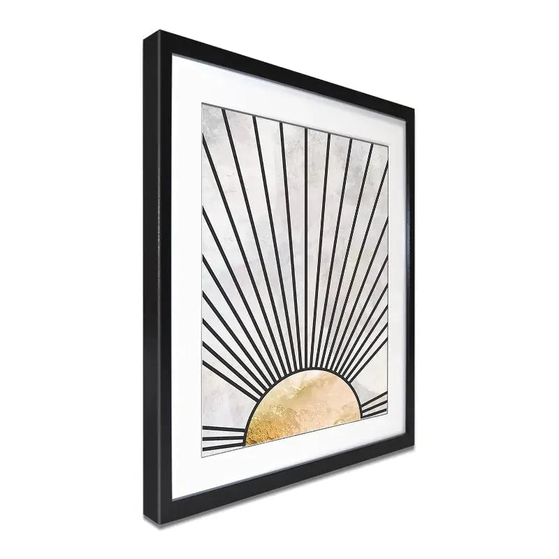 Boho Sun Black 2 Framed Art Print Boho Sun Black 2 Framed Art Print wall art product Sarah Manovski