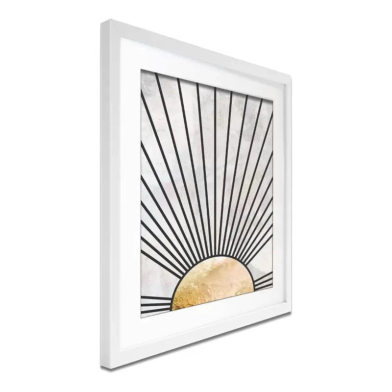 Boho Sun Black 2 Framed Art Print Boho Sun Black 2 Framed Art Print wall art product Sarah Manovski