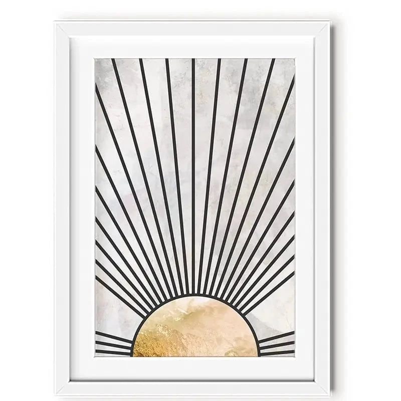 Boho Sun Black 2 Framed Art Print Boho Sun Black 2 Framed Art Print wall art product Sarah Manovski