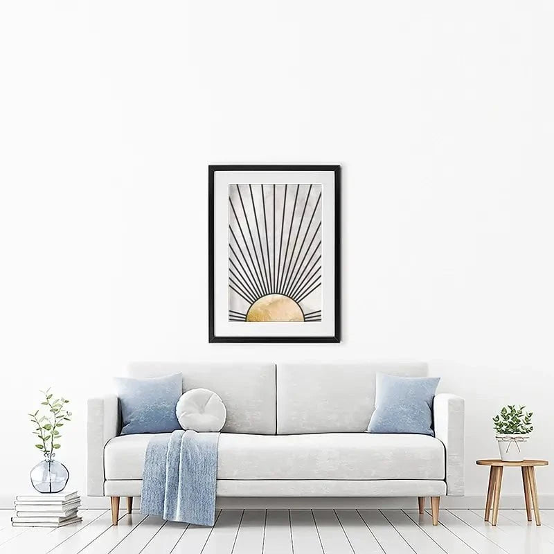 Boho Sun Black 2 Framed Art Print Boho Sun Black 2 Framed Art Print wall art product Sarah Manovski