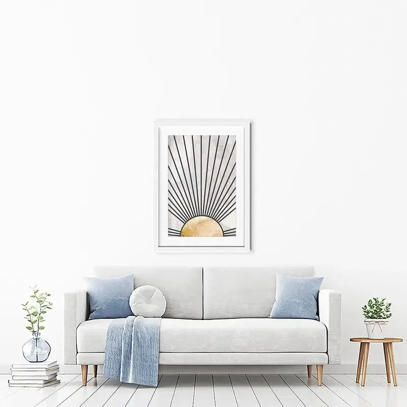 Boho Sun Black 2 Framed Art Print Boho Sun Black 2 Framed Art Print wall art product Sarah Manovski