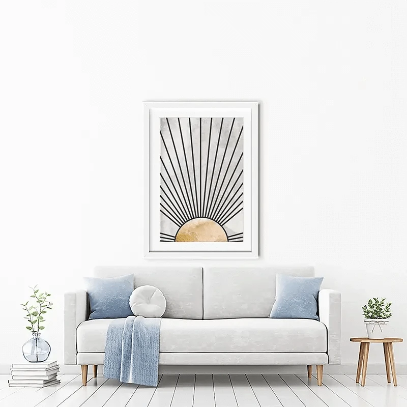 Boho Sun Black 2 Framed Art Print Boho Sun Black 2 Framed Art Print wall art product Sarah Manovski