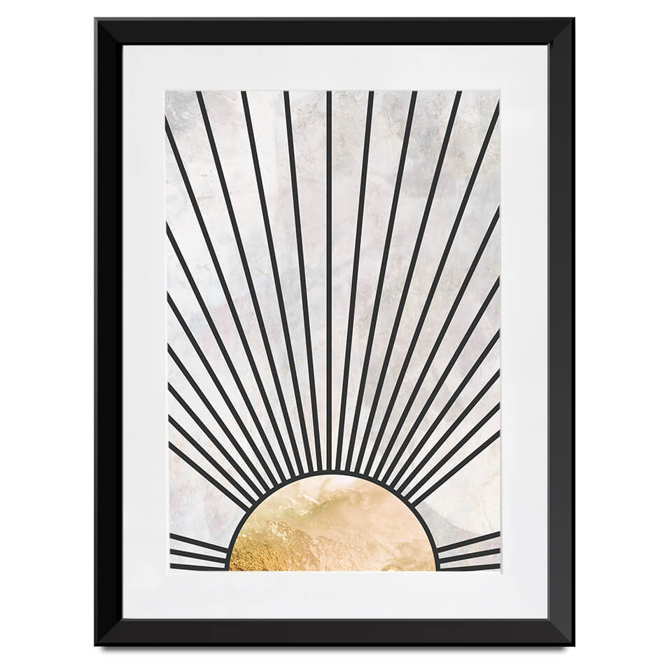 Boho Sun Black 2 Framed Art Print Boho Sun Black 2 Framed Art Print wall art product Sarah Manovski