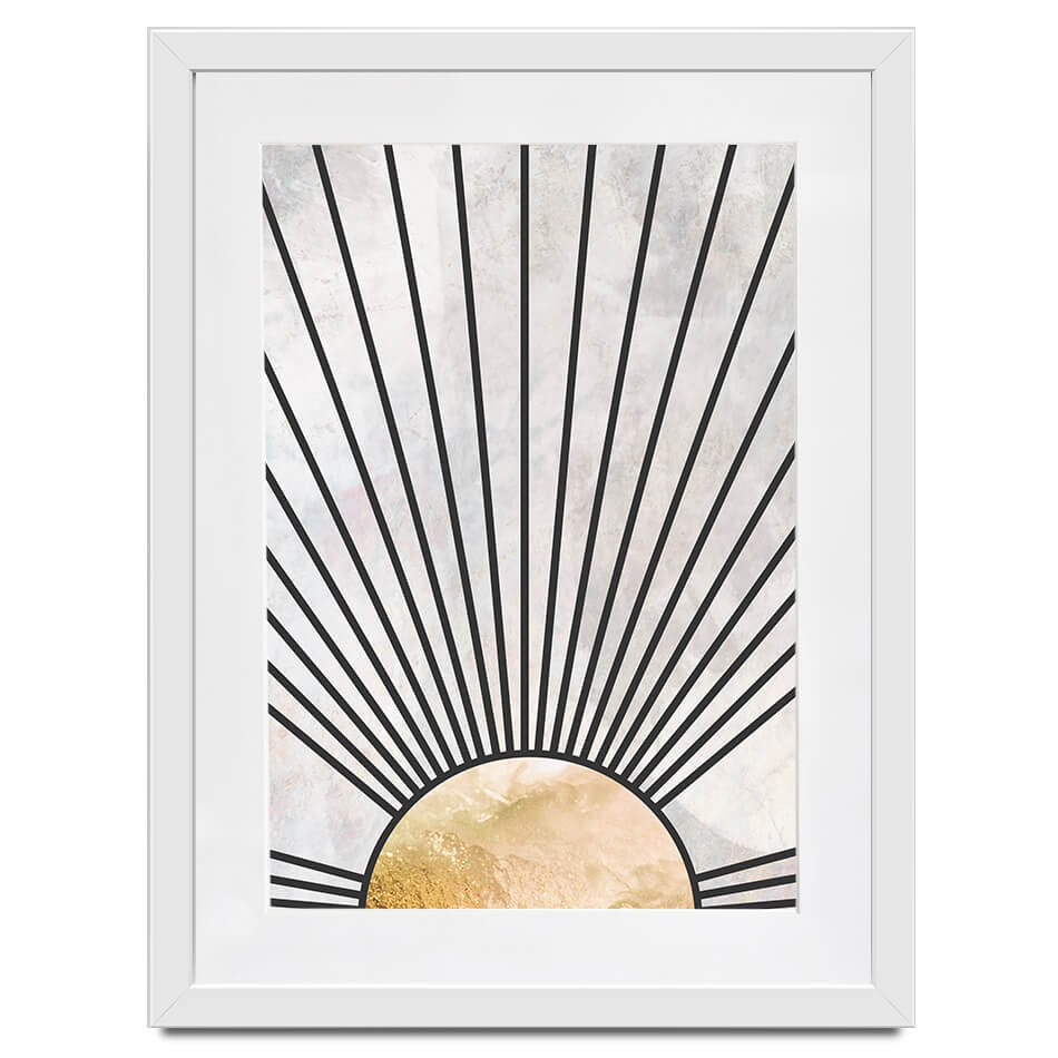 Boho Sun Black 2 Framed Art Print Boho Sun Black 2 Framed Art Print wall art product Sarah Manovski