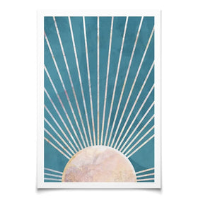 Boho Sun Blue 2 Art Print Boho Sun Blue 2 Art Print wall art product Sarah Manovski
