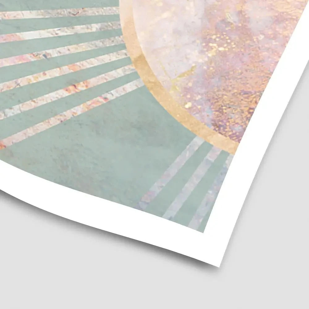 Boho Sun Pale Green 2 Art Print Boho Sun Pale Green 2 Art Print wall art product Sarah Manovski