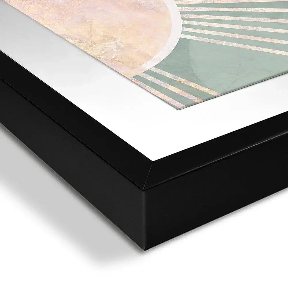 Boho Sun Pale Green 2 Framed Art Print Boho Sun Pale Green 2 Framed Art Print wall art product Sarah Manovski