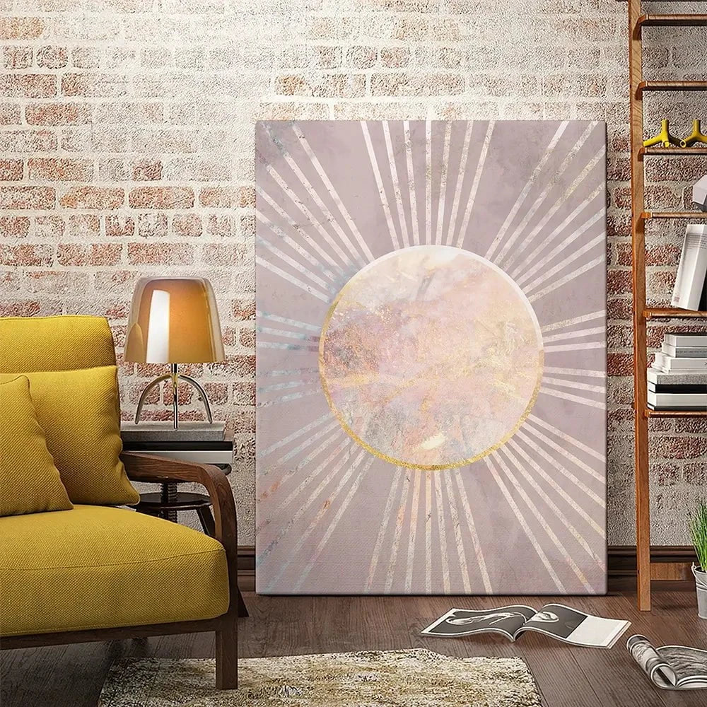 Boho Sun Pink 1 Canvas Print Boho Sun Pink 1 Canvas Print wall art product Sarah Manovski