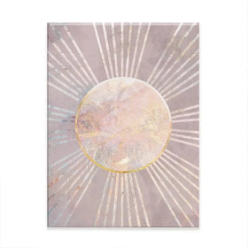 Boho Sun Pink 1 Canvas Print Boho Sun Pink 1 Canvas Print wall art product Sarah Manovski