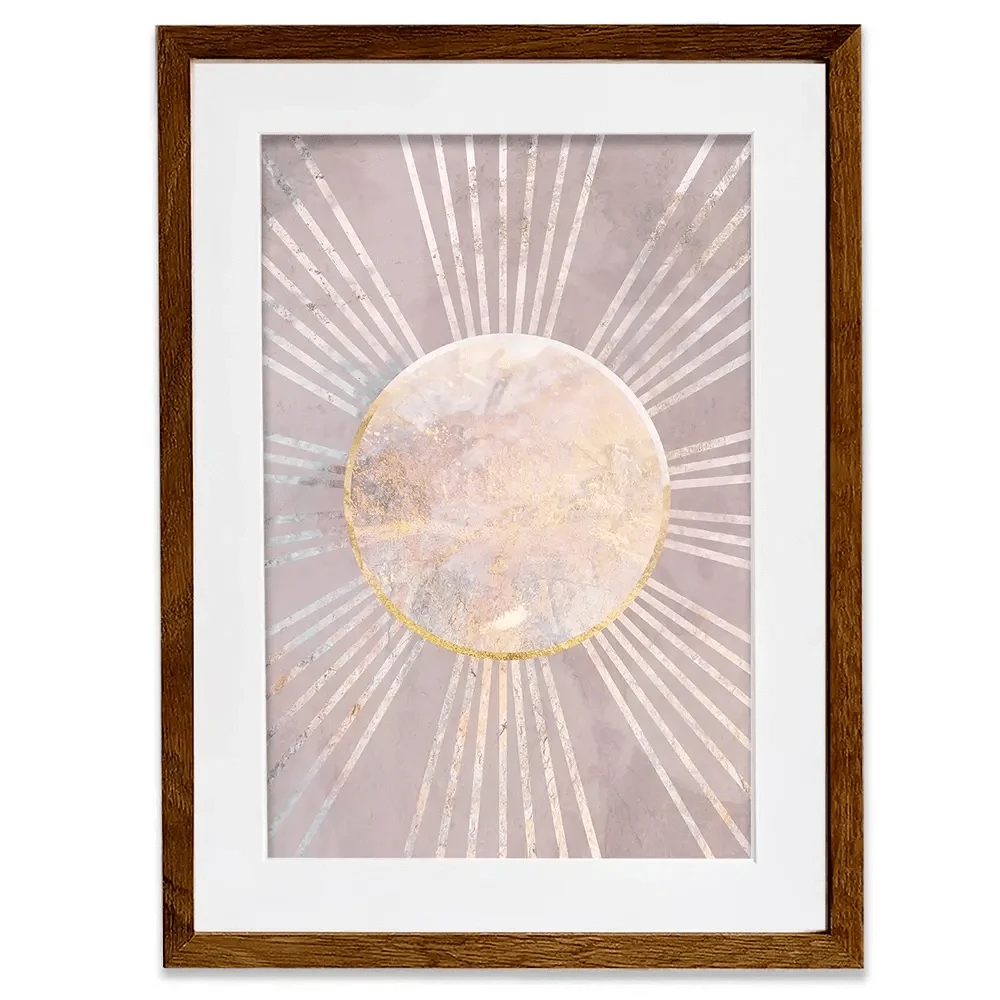 Boho Sun Pink 1 Framed Art Print Boho Sun Pink 1 Framed Art Print wall art product Sarah Manovski