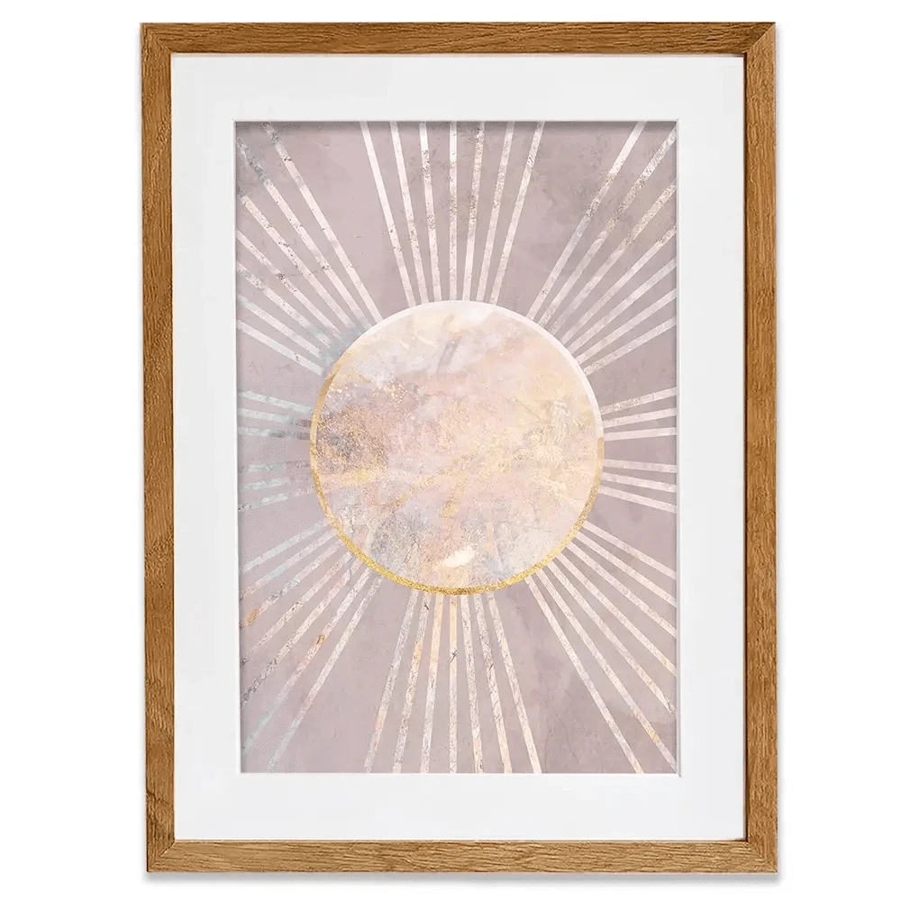 Boho Sun Pink 1 Framed Art Print Boho Sun Pink 1 Framed Art Print wall art product Sarah Manovski