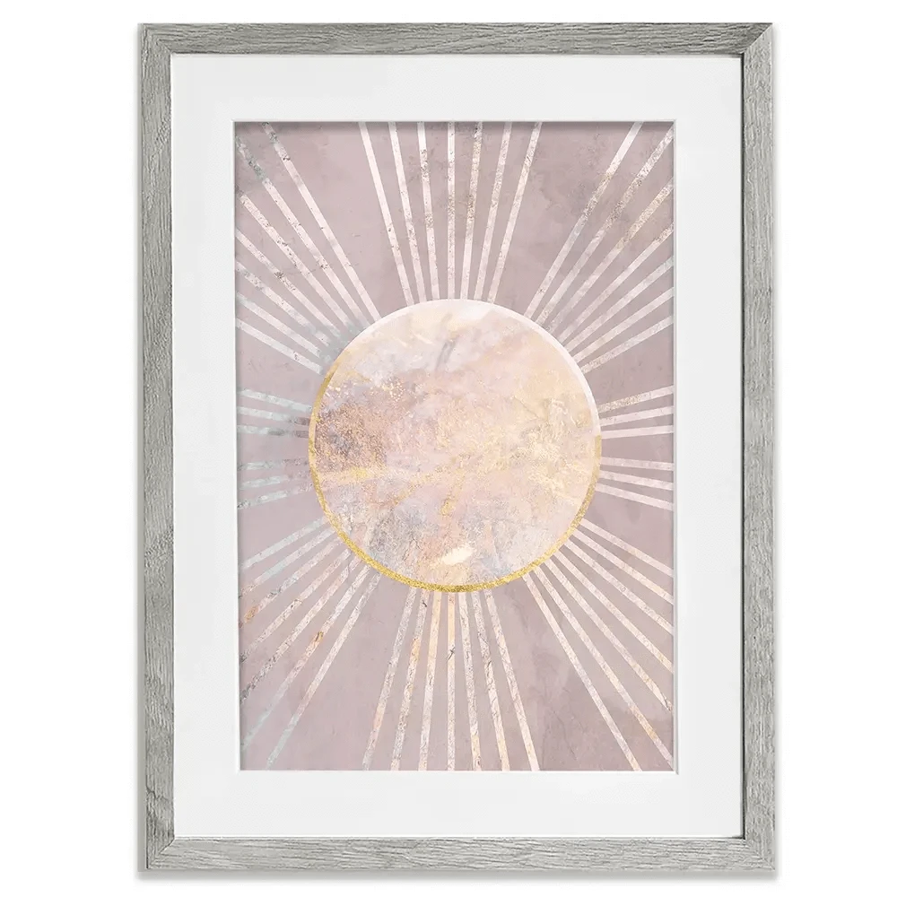 Boho Sun Pink 1 Framed Art Print Boho Sun Pink 1 Framed Art Print wall art product Sarah Manovski