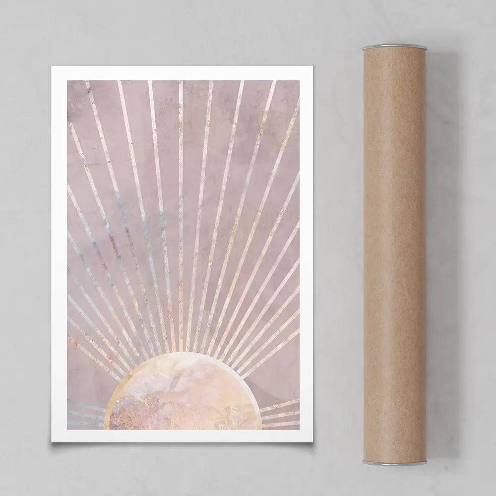 Boho Sun Pink 2 Art Print Boho Sun Pink 2 Art Print wall art product Sarah Manovski