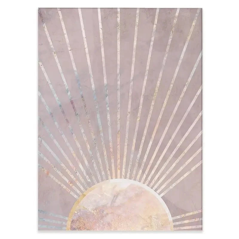 Boho Sun Pink 2 Canvas Print Boho Sun Pink 2 Canvas Print wall art product Sarah Manovski