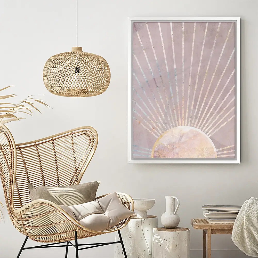 Boho Sun Pink 2 Canvas Print Boho Sun Pink 2 Canvas Print wall art product Sarah Manovski