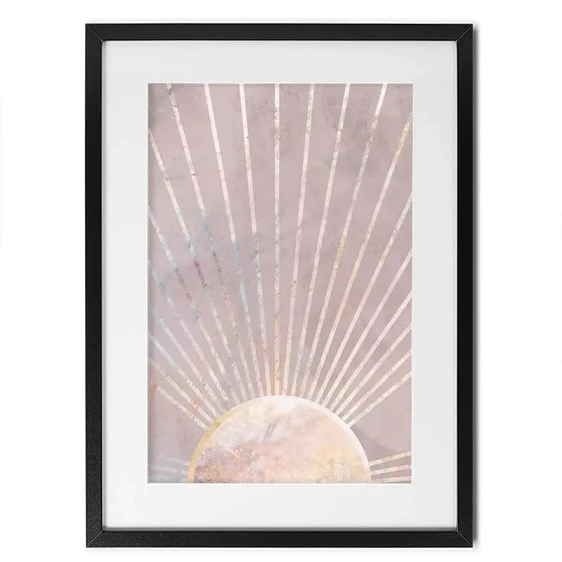 Boho Sun Pink 2 Framed Art Print Boho Sun Pink 2 Framed Art Print wall art product Sarah Manovski