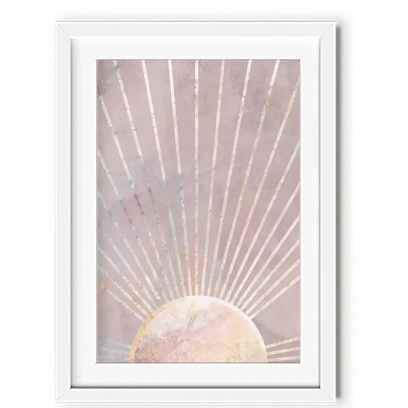 Boho Sun Pink 2 Framed Art Print Boho Sun Pink 2 Framed Art Print wall art product Sarah Manovski