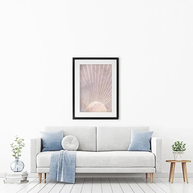 Boho Sun Pink 2 Framed Art Print Boho Sun Pink 2 Framed Art Print wall art product Sarah Manovski
