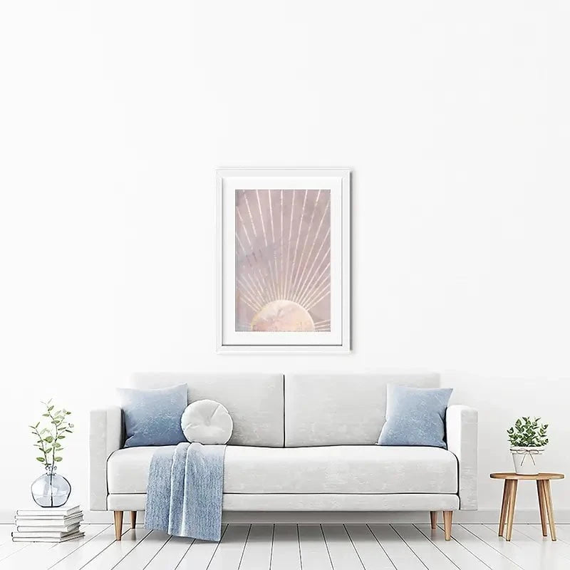 Boho Sun Pink 2 Framed Art Print Boho Sun Pink 2 Framed Art Print wall art product Sarah Manovski