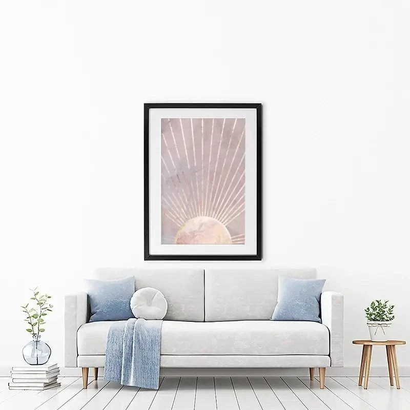 Boho Sun Pink 2 Framed Art Print Boho Sun Pink 2 Framed Art Print wall art product Sarah Manovski