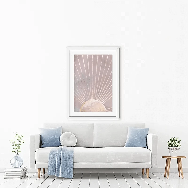 Boho Sun Pink 2 Framed Art Print Boho Sun Pink 2 Framed Art Print wall art product Sarah Manovski
