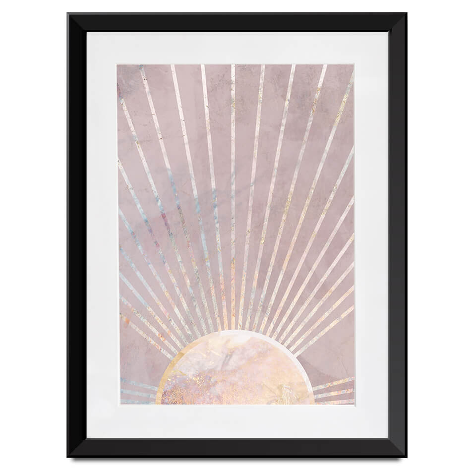 Boho Sun Pink 2 Framed Art Print Boho Sun Pink 2 Framed Art Print wall art product Sarah Manovski