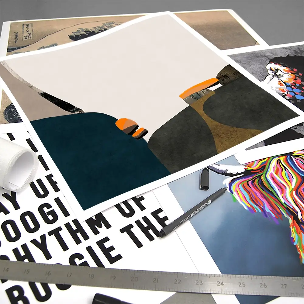 Bold And Serene Square Art Print Bold And Serene Square Art Print wall art product Roberto Moro