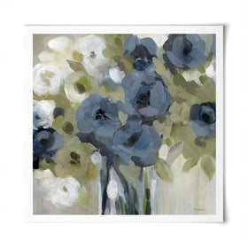 Bold Blues Square Art Print Bold Blues Square Art Print wall art product Carol Robinson