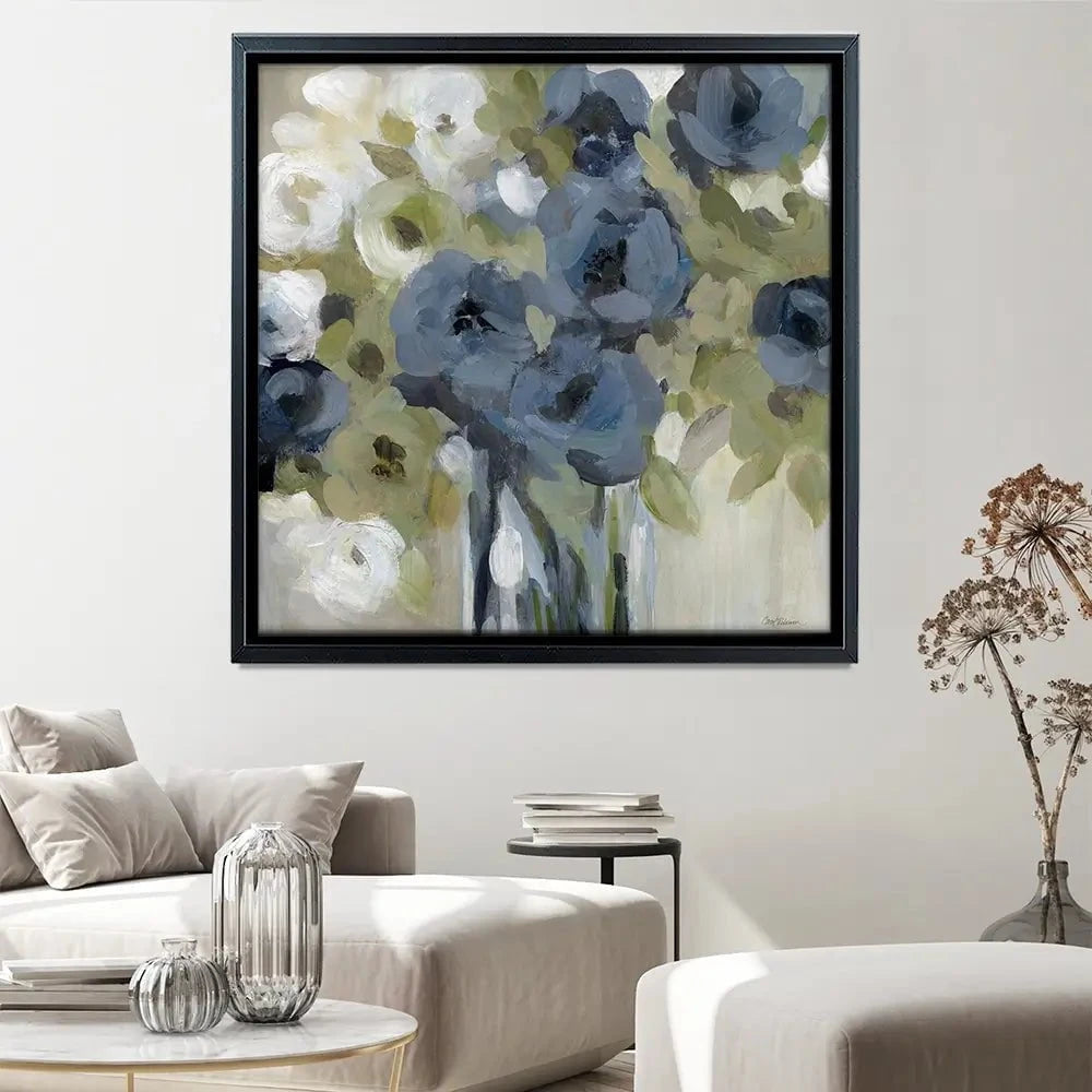 Bold Blues Square Canvas Print Bold Blues Square Canvas Print wall art product Carol Robinson