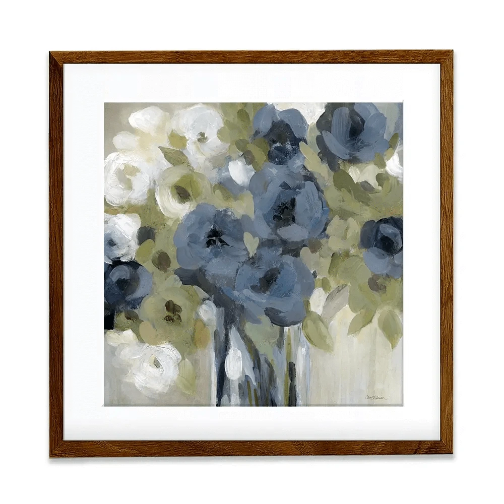 Bold Blues Square Framed Art Print Bold Blues Square Framed Art Print wall art product Carol Robinson
