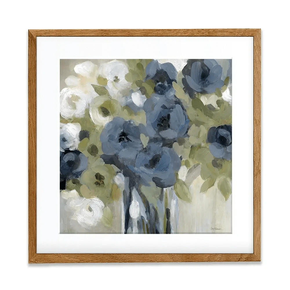Bold Blues Square Framed Art Print Bold Blues Square Framed Art Print wall art product Carol Robinson