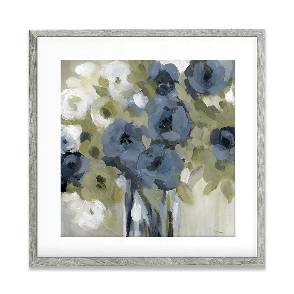 Bold Blues Square Framed Art Print Bold Blues Square Framed Art Print wall art product Carol Robinson