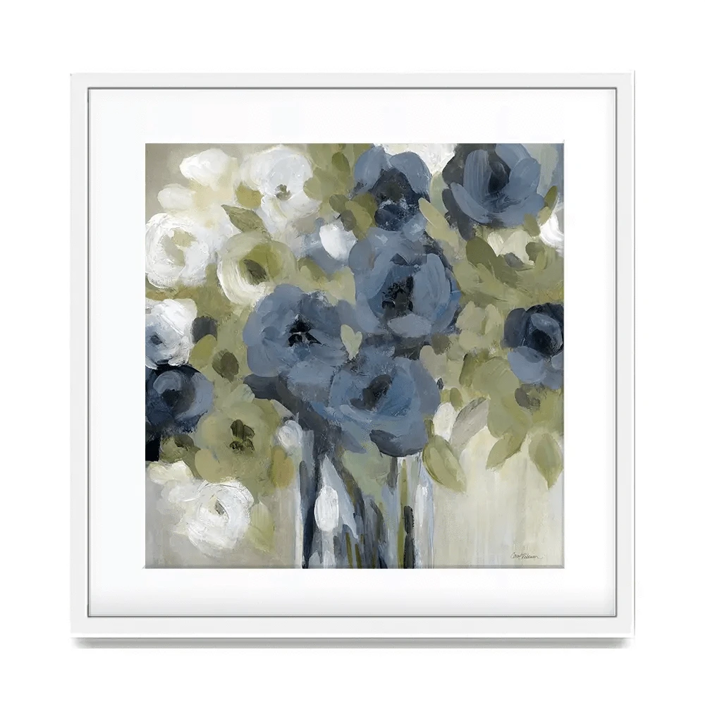 Bold Blues Square Framed Art Print Bold Blues Square Framed Art Print wall art product Carol Robinson